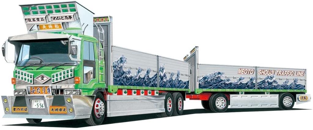 Aoshima Bunka Kyozai Mini Deco NEXT Series 10 Couple Boat Plastic Molded Color Co., Ltd. (AOSHIMA) 1/64 No. (Full Trailer) Model,