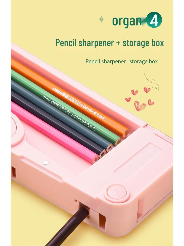 Multifunctional Large Capacity Double Layer Children's Pencil Case for Boys and Girls - Cute Plastic Box