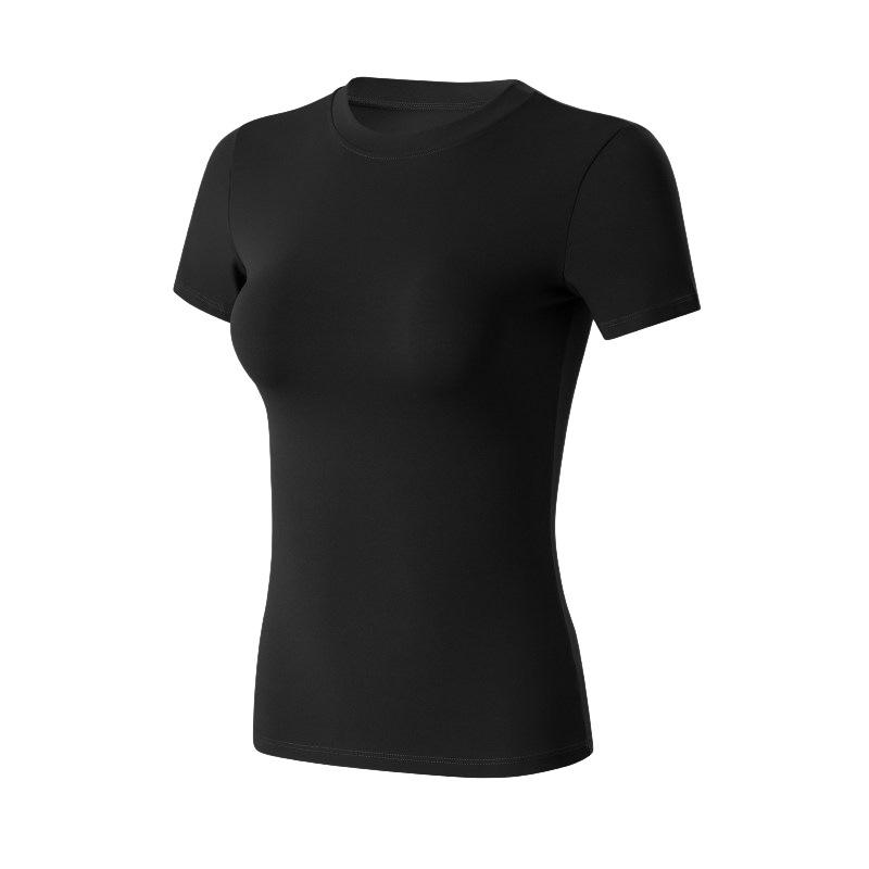 Slim Fit Quick-Dry Short Sleeve Yoga Top - High Elasticity Pilates T-Shirt for Summer Workouts