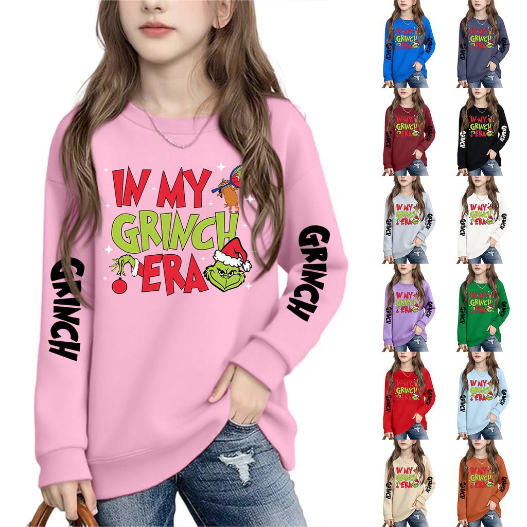 Boys Girls Child Fashion Daily Versatile Casual Crewneck Sweatshirts Daily Long Sleeve Patchwork Top Sweatshirts