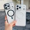 For iPhone 17 Pro Max Shockproof Magsafe Wireless Charge Clear Case 16 15 14 13 12 11 Pro Max 14 15 16 Plus16e Magnetic Cover