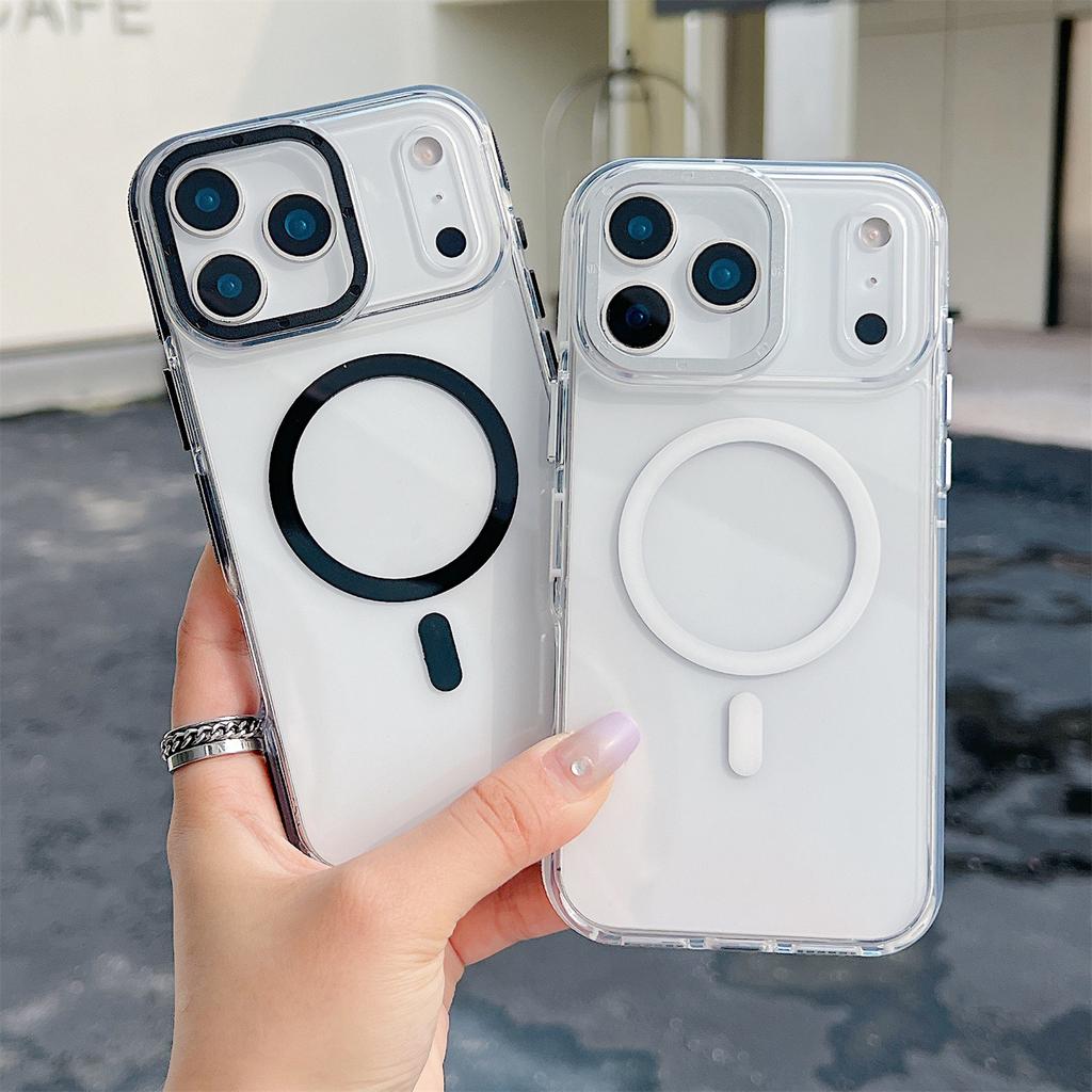 For iPhone 17 Pro Max Shockproof Magsafe Wireless Charge Clear Case 16 15 14 13 12 11 Pro Max 14 15 16 Plus16e Magnetic Cover