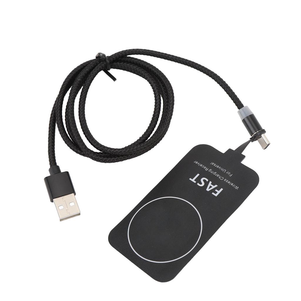 10W Thin Type C Magnetic Suction Dual Purpose Wireless Charging Receiver for Galaxy A51 A40 A20E Magnetic Charging Back