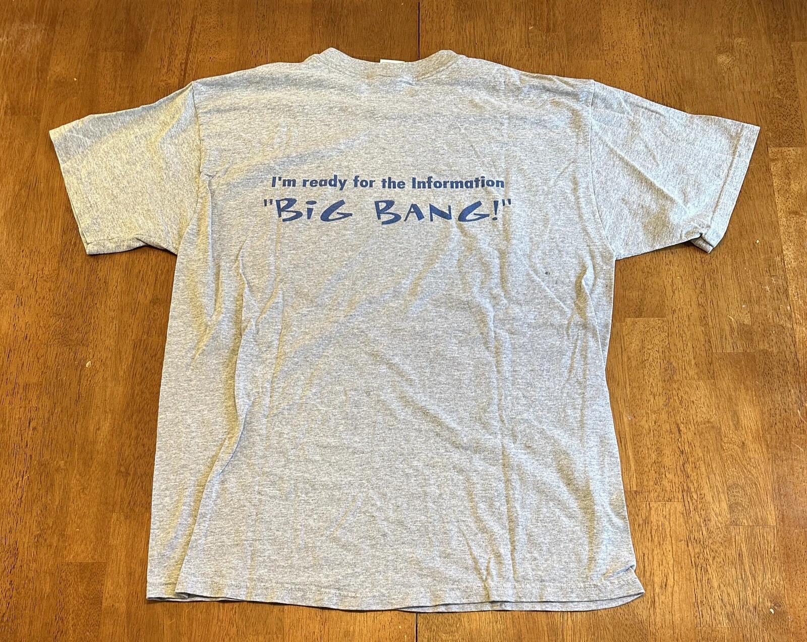 Vtg 90s EMC2 Company Big Bang T Shirt XL Science 2XL