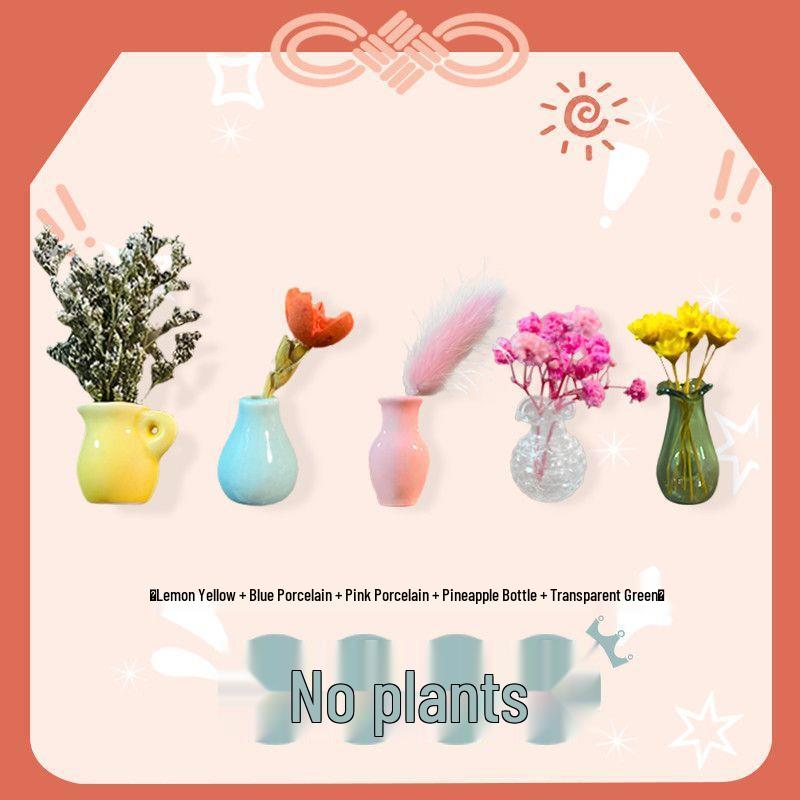 Handmade 3D Ceramic Vase Magnet for Hydroponic Plants & Flowers