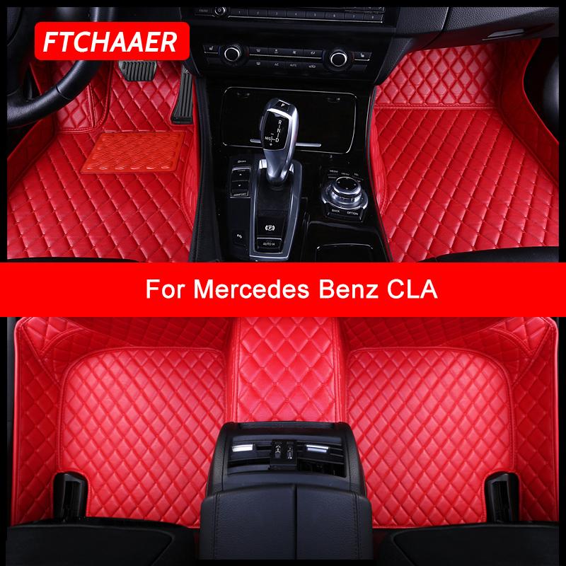 

Автомобильные коврики FTCHAAER на заказ для Mercedes Benz CLA C117 C118 X117 X118, автоаксессуары для ног кофейный
