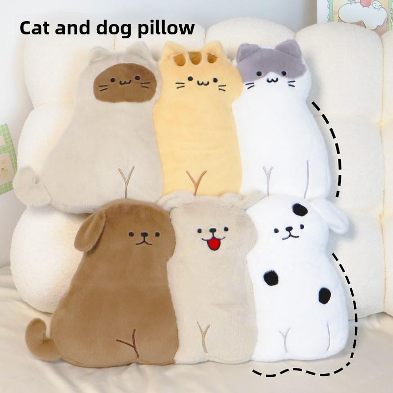 Plush Dog Bedside Pillow With Pp Cotton Filling For Kids And Teens