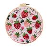 1set Cherry, Strawberry, Watermelon, and Orange Pattern Embroidery DIY Kit - Suitable for Beginners. Handmade Embroidery Fabric Material Set.