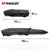 Folding Multitool Traveler MS009G / 9 Tools / Hiking / Fishing / Cycling / Case