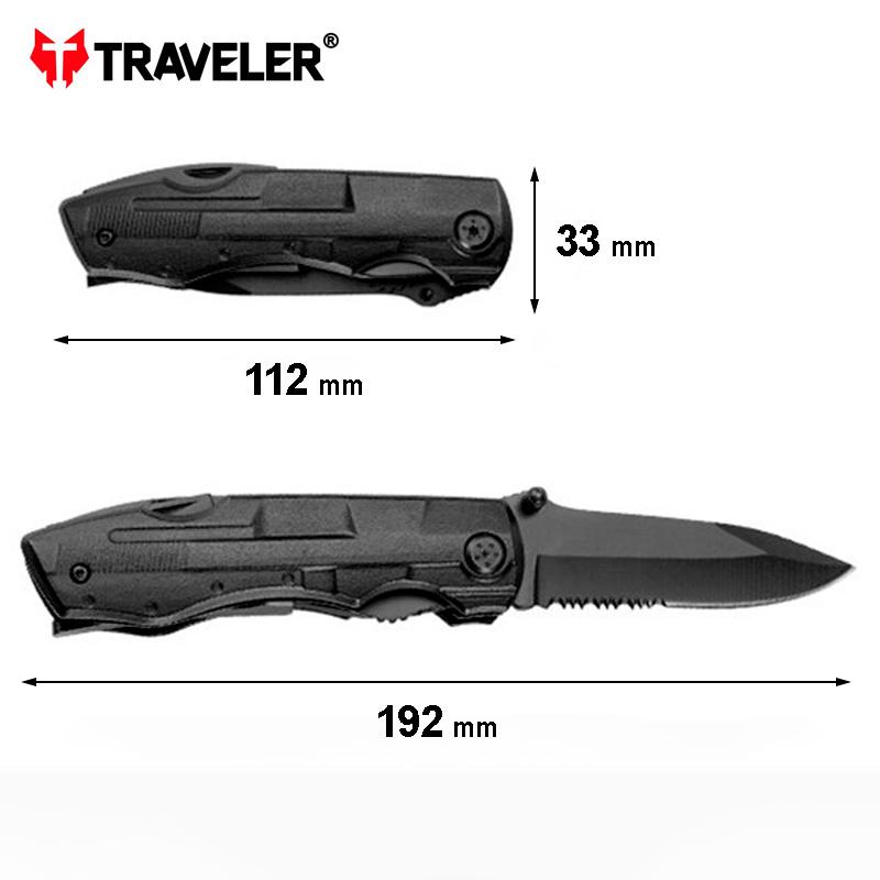 Folding Multitool Traveler MS009G / 9 Tools / Hiking / Fishing / Cycling / Case