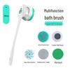 Rechargeable Long-Handle Electric Bath Brush & Vibration Massager