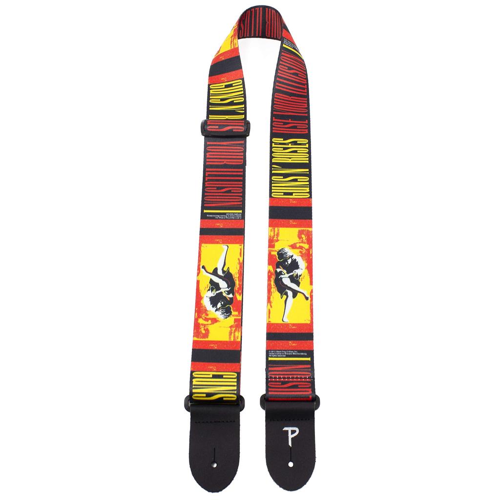 Leathers Poly Strap Guns Roses Guitar Strap Perri's Ltd. Perri's LPCP-6011 2" &