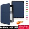Anti Scratch Folio Case PU Leather C2V2L3 Folio Cover for Kindle 2024 6" (12th Generation)