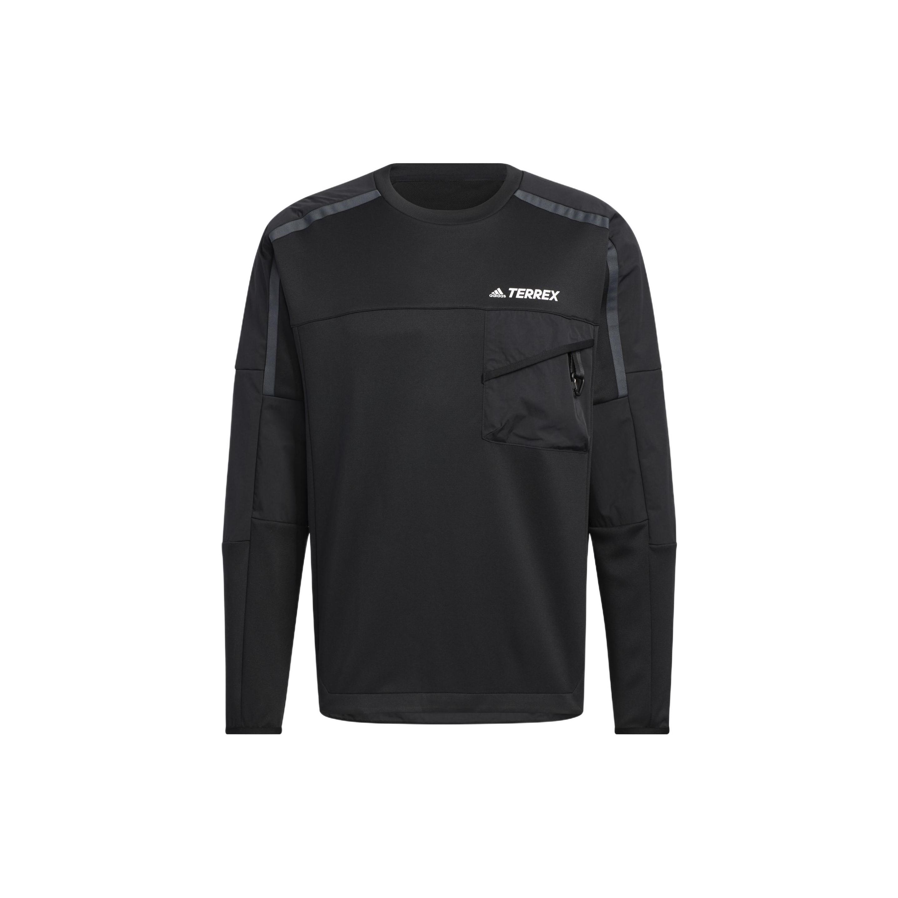 

Adidas Свитшот-пуловер с принтом букв и большим карманом для мужчин, черный HM9721 XS