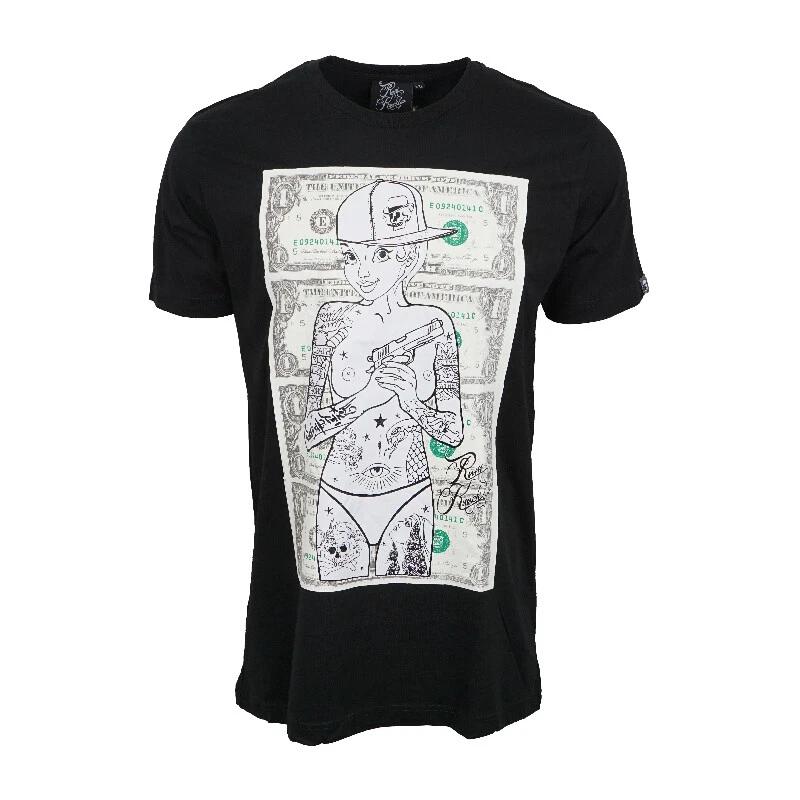 Rum Knuckles Unisexs Dirty Cash Unisexs Black T Shirt 2XL