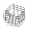 Wire Storage Basket RustResistant Stainless Steel Ventilated Container for Desktop, Washroom,