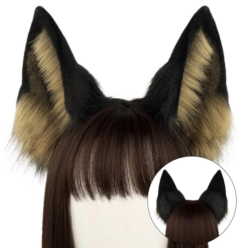 Wolf Dog Dress up Costume Halloween Animal Costume Animal Ears Headband, Animal Tail, for Girl Cosplay Halloween Party
