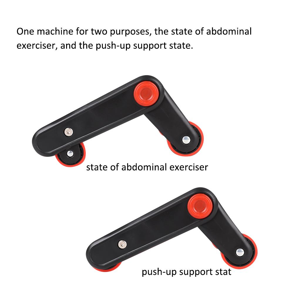 Domestic Multifunction Roller Workout Abdominal Exerciser Push Up Integrated Muscle Mute Antiskid With Pull Strap