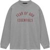 Essentials Jersey Long-Sleeve Tee Dark Heather Men Tops Grey 125BT244201F