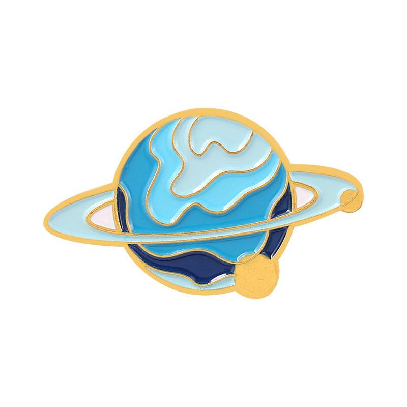 High-quality Alloy Colorful Planet Brooch Cosmic Star Pin For Fashion Lovers