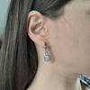 Silver Earrings with Cubic Zirkonia (2186618)