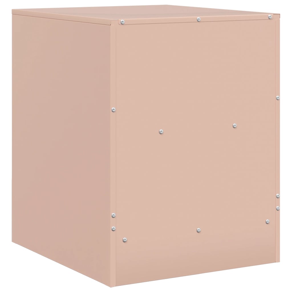 Nightstands 2 Pcs. Pink 34.5 X 39 X 44 Cm Steel