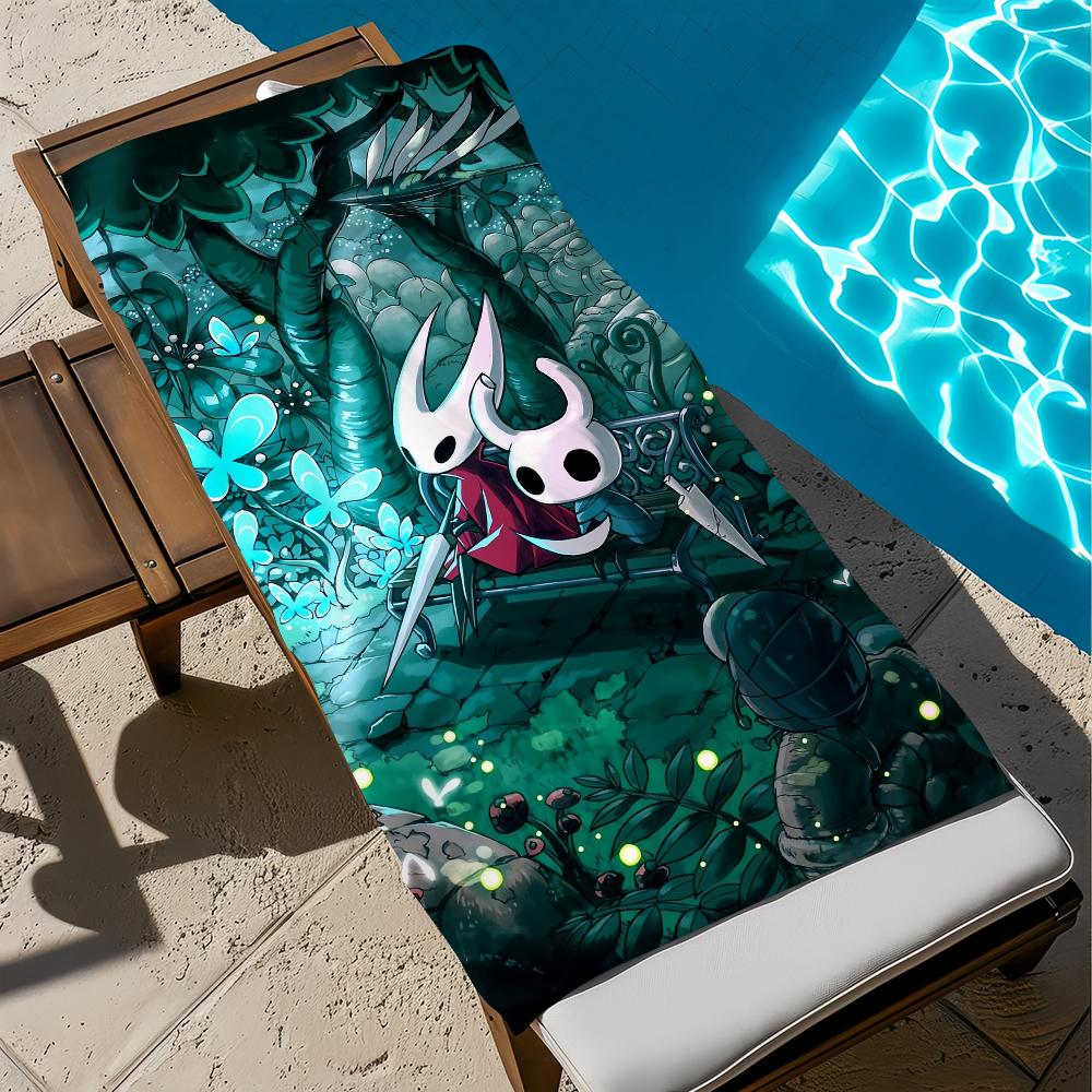 H-hollow Spiel Ritter Cartoon Handtuch Strand Schnelltrocknend Weich Poolhandtücher Geschenk für Reise Fitnessstudio Dusche Camping Sport