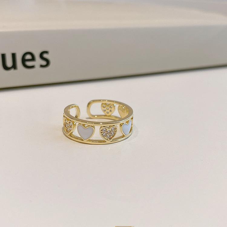 PANJBJ 925 Sterling Silver Golden Flower Rings For Women Drip Glaze Plant Irregular Adjustable Sweet Jewelry Gift Dropshipping