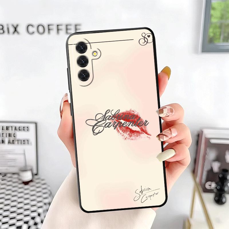 CR66 S-Sabrina C-Carpenter Zachte Telefoonhoes voor Samsung A17 A37 A57 A16 A26 A36 A56 A15 A25 A35 A55 A14 A24 A34 A54 A13 A23 A33 A
