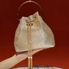 High-end, Shiny Handbag, Exquisite Dinner Bag, French Bucket Bag, Luxurious Chain Bag for Women Casually