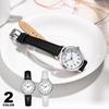 Wristwatch Womens Cute Watch Business Simple Standard Work Commuting School Student Analog Round Easy Read Black White Gift