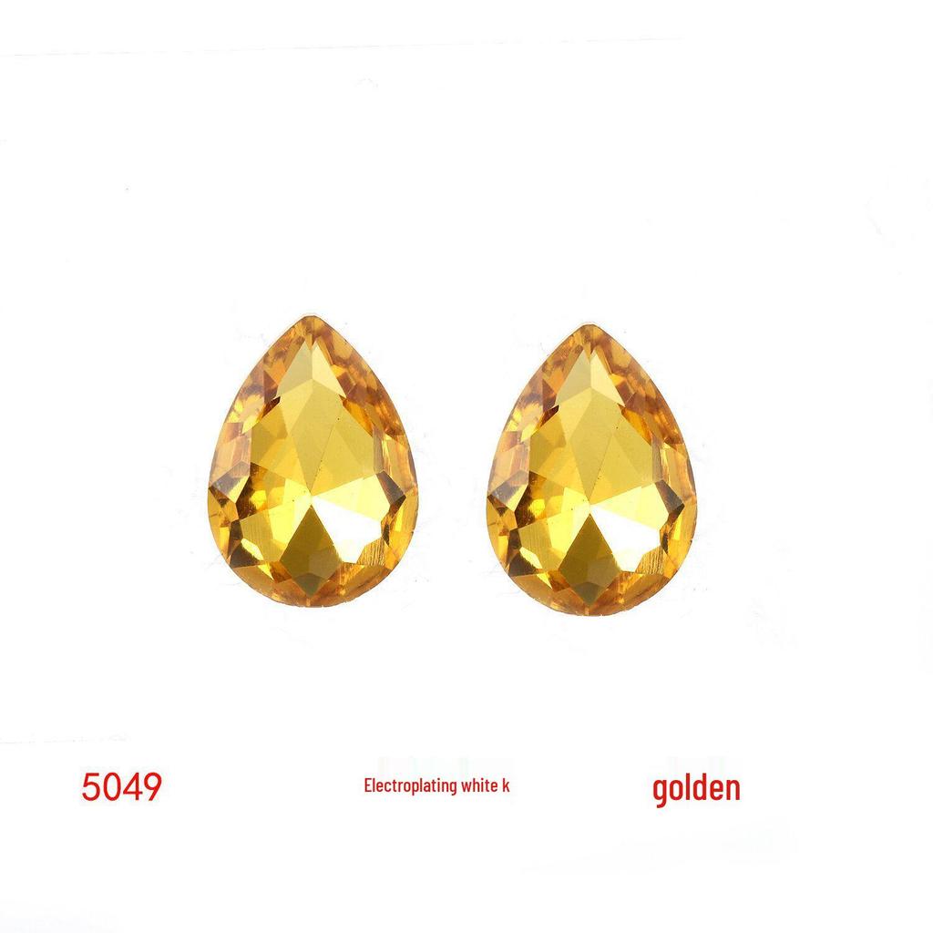 Colored Glass Teardrop Pointed Rhinestones for Shoes, Bags, Nail Art & DIY Accessories