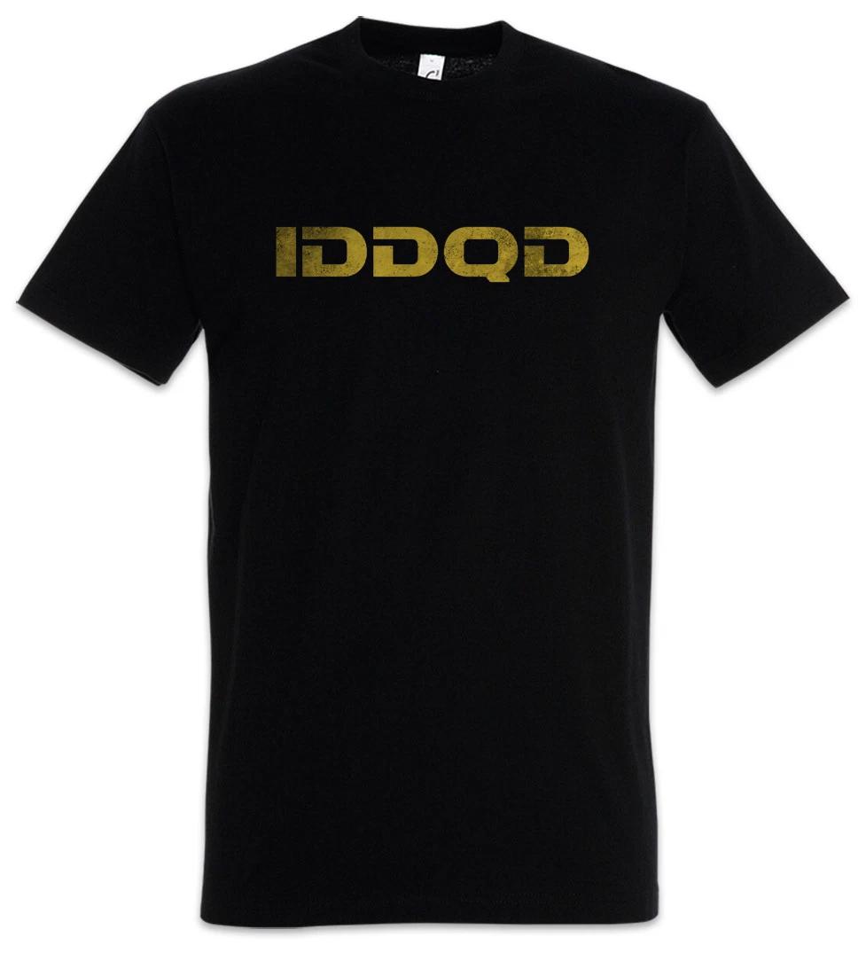 Футболка IDDQD Забавная Гик Гик Код Читы Геймер Игры Игровые Ретро Компьютерная Игра 3XL