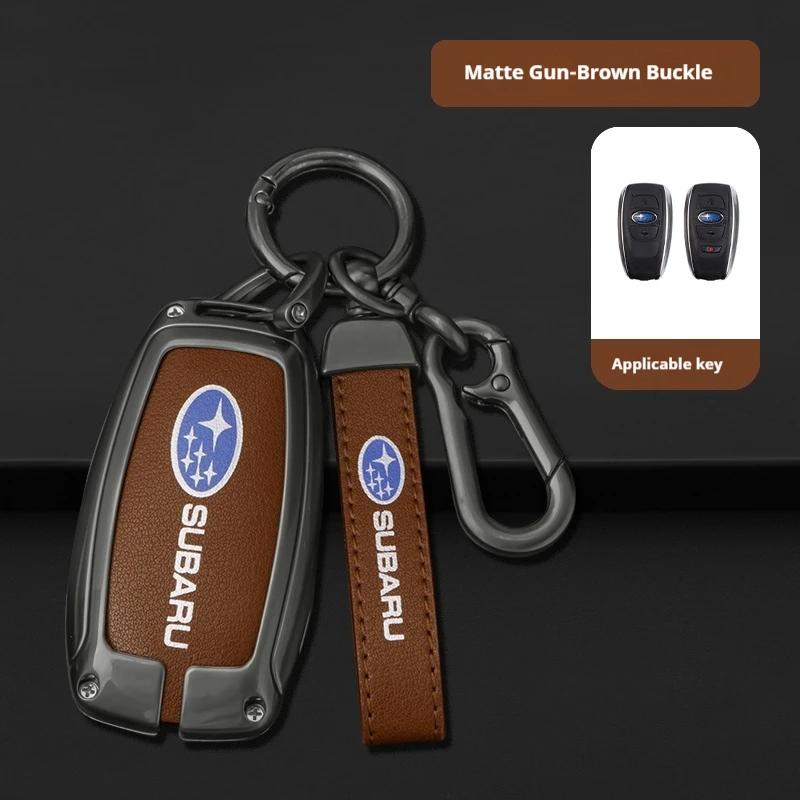 For Subaru STI Brz Wrx Xv Ascent Forester Outback Impreza Legacy Car Zinc Alloy Key Case Bag Car Metal Key Shell Auto Accessorie Y1