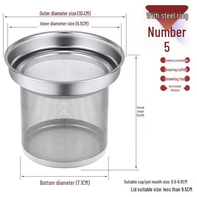 Stainless Steel Tea Infuser for Tea Leaves - Teapot Strainer and Filter