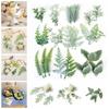 Green Artificial Plants Leaf Party Home Wedding Decor Accessories DIY Cake Candy Box Garland Christmas Decoration Flowers Wreath