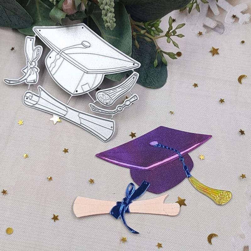Bachelor Hat Die Cut for DIY Scrapbooking Decoration Graduation Cutting Dies
