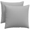 Sofa Cushions 2 Pcs Cloud Grey 50 X 50 Cm Fabric