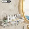 Acrylic Floating Wall Mounted Shelf Wall Mount Storage Rack For Kitchen Bathroom