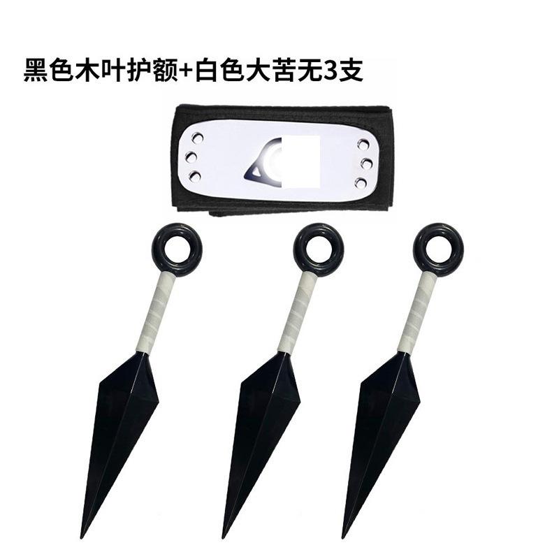 Ninja Anime Peripheral Weapons Gloves Headband Combination Ninja Kakashi Mask Combination
