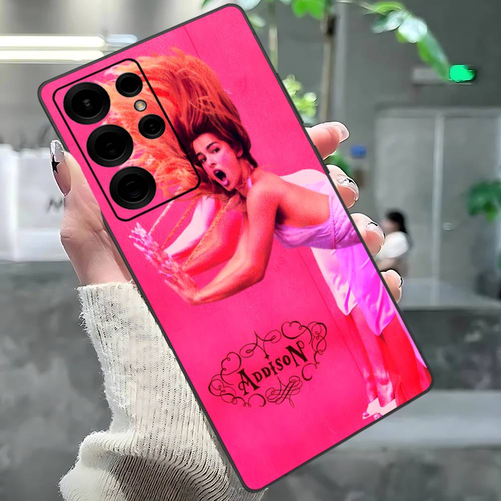 A-Addison Rae Phone Case For Samsung S 24 Fe 25 Ultra Plus 20 Lite 21 30 22 23 24 22 Ultra 5G Fundas