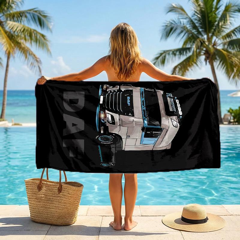 DAF Fashion Beach Towel Portable Soft Quick Dry Towel For Swimming Camping Holiday Use