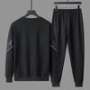 8XL Plus Size 2026 New Men's Casual Hoodie Suit Crewneck Hoodie Pants Men's Sportswear Two-piece Set