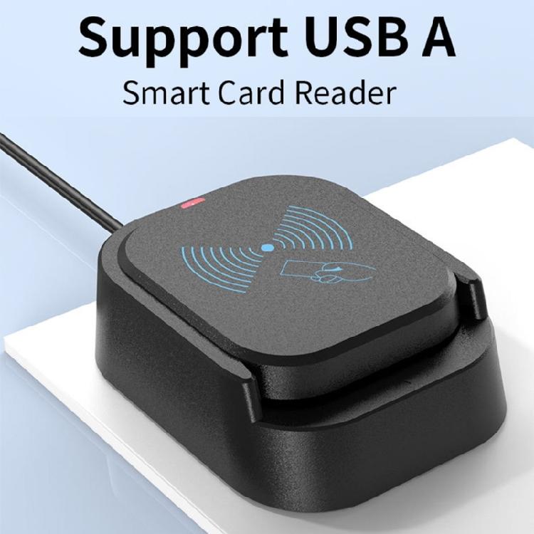 Portable Nonslip Base Card Reader USB Powered Suitable for Seamless Operation with LED Indicator Efficient Data Transfer