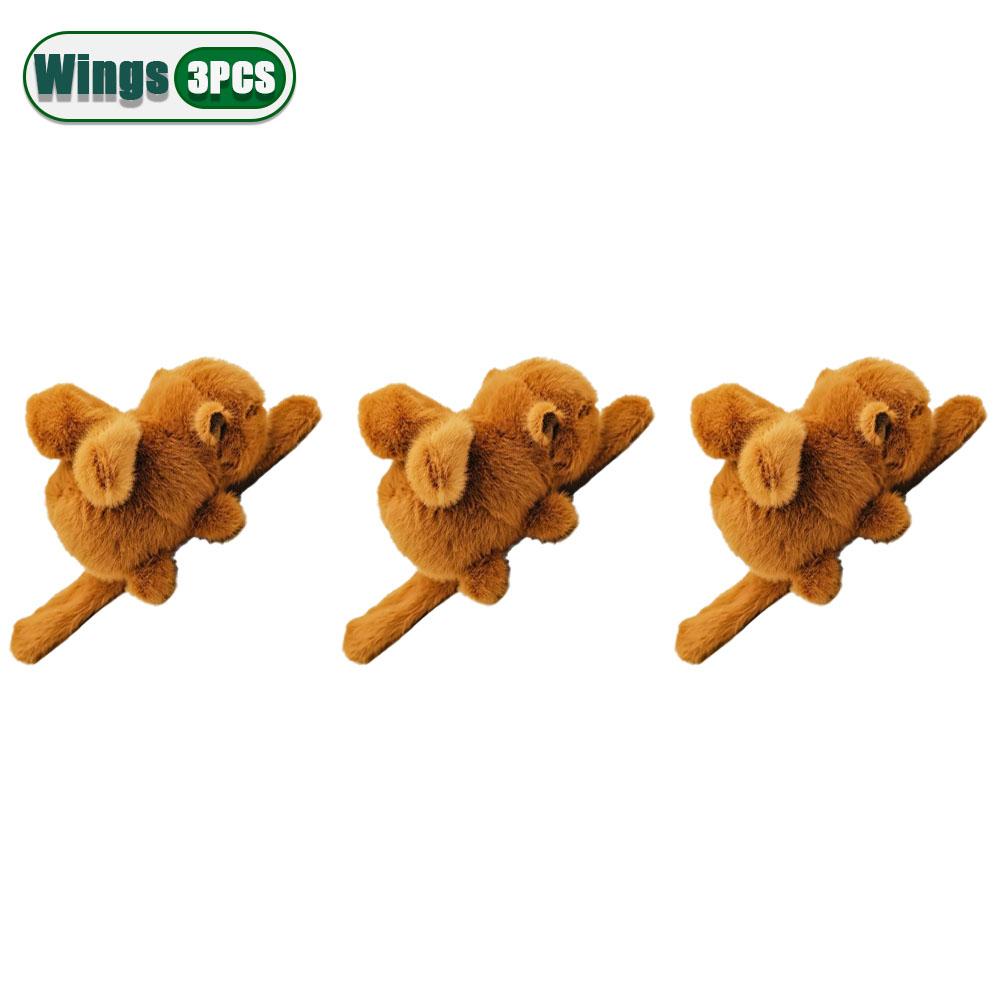 1-10PCS Rytanda Capybara Clap Circle Toys  Capybara Plush Hand Ring Fun Pop Circles Kids  Gift Slap Snap Wrap Wristband Bracelet