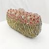 Women Rhinestone Evening Bag Green/Blue/Pink/Red Crystal Wedding Purses Bridal Prom Clutches Diamond Party Formal Handbags