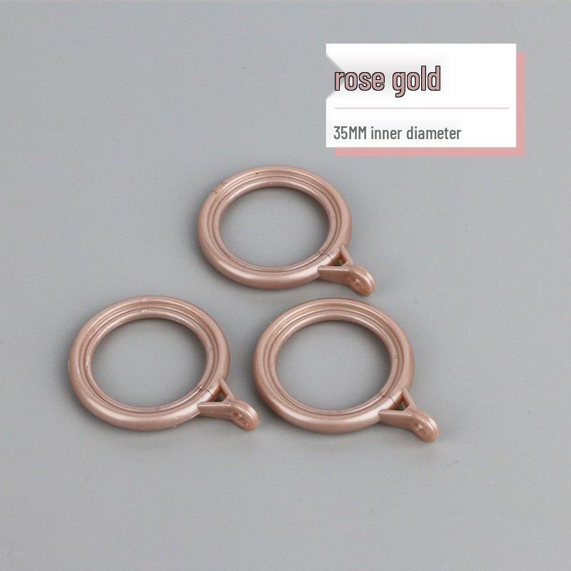 Tysta runda gardinkrokar för romerska stänger