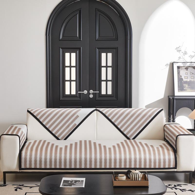 Summer Ice Silk Sofa Cushion Cool But Not Ice Sofa Cushion Non-Slip Light Luxury High-Grade Sofa Cover Towel