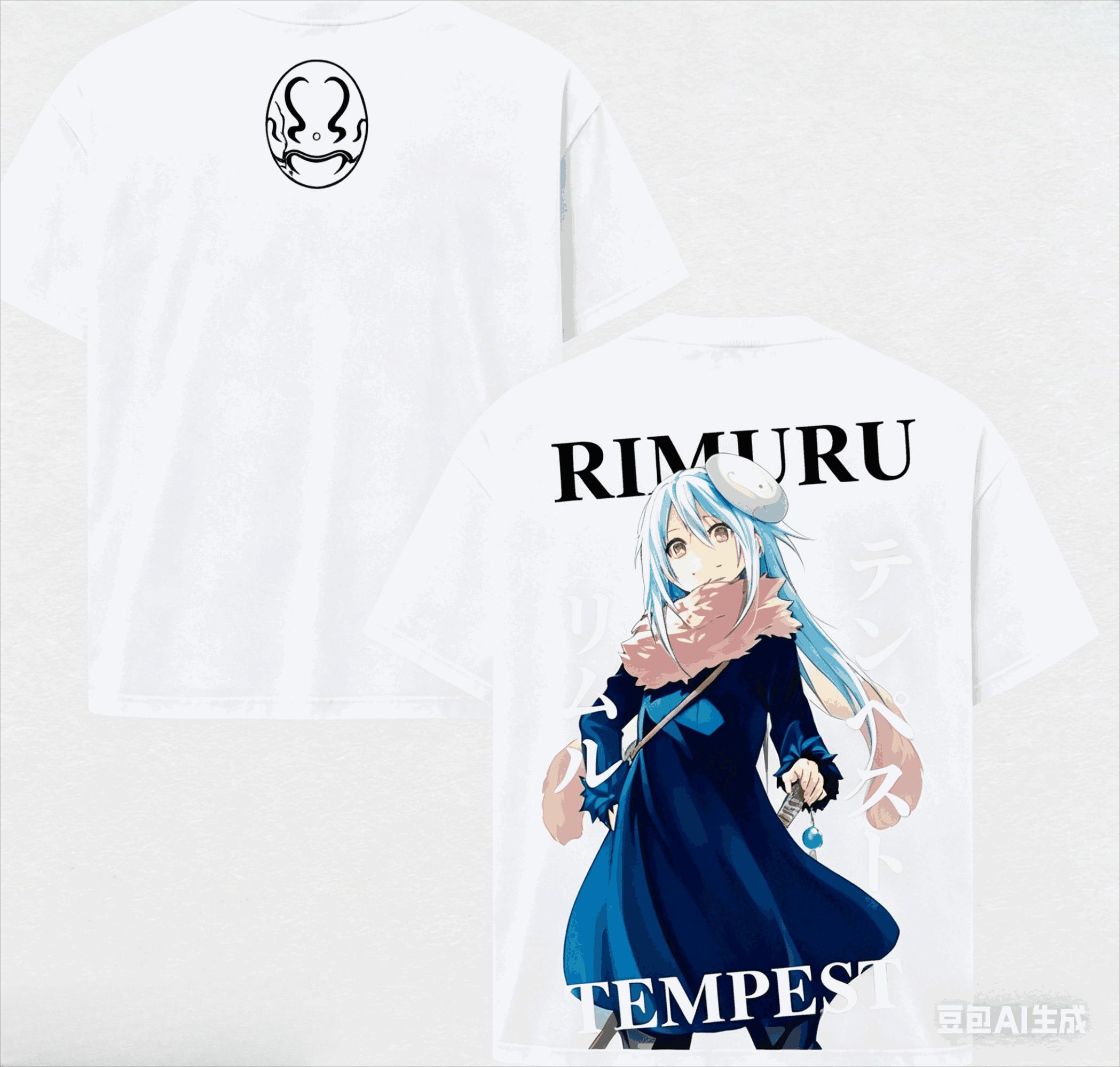 

Slime Rimuru Cotton T-shirt Year round clothing high quality personality Clothes Plus Size Unisex New Model Retro Fashion 4XL