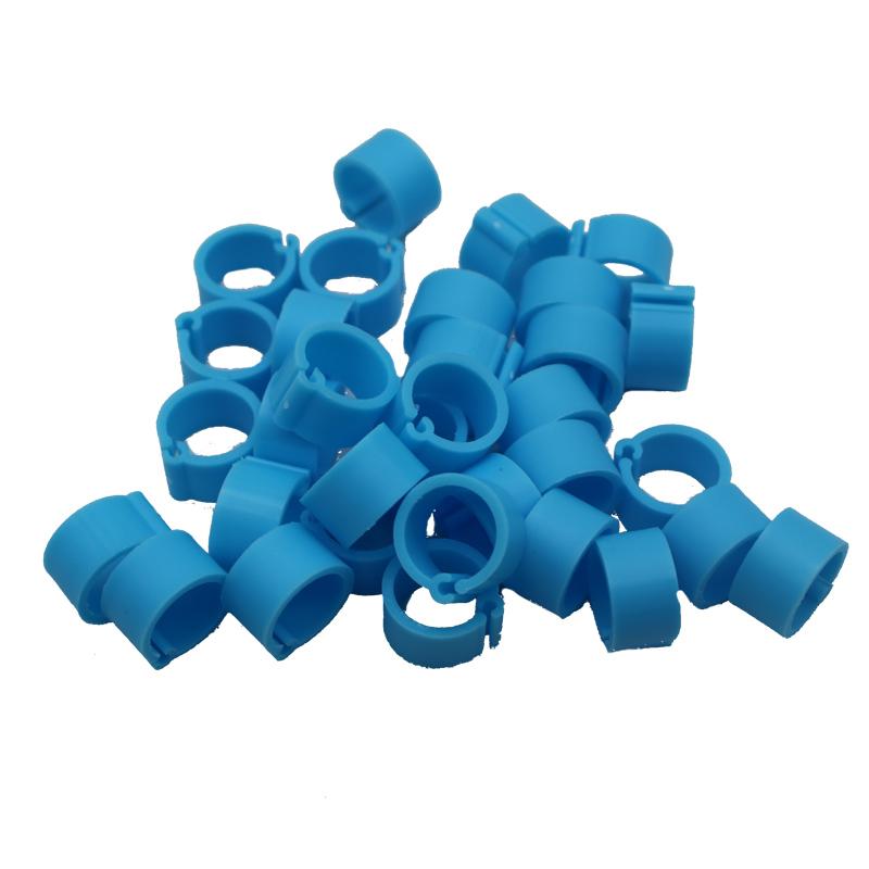 

100 шт. 8 мм внутренний диаметр 7 мм высота кольца на лапу птицы 10 цветов без текста кольцо для идентификации попугая голубя птицеводы синий